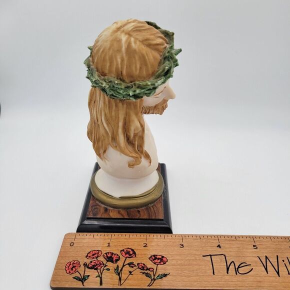 Vintage Valentino Italy Bust of Christ – Capodimimonte Religious Figurine - Picture 9 of 10